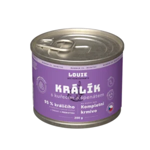 Louie konzerva králík s kuřecím pro psy bez obilnin