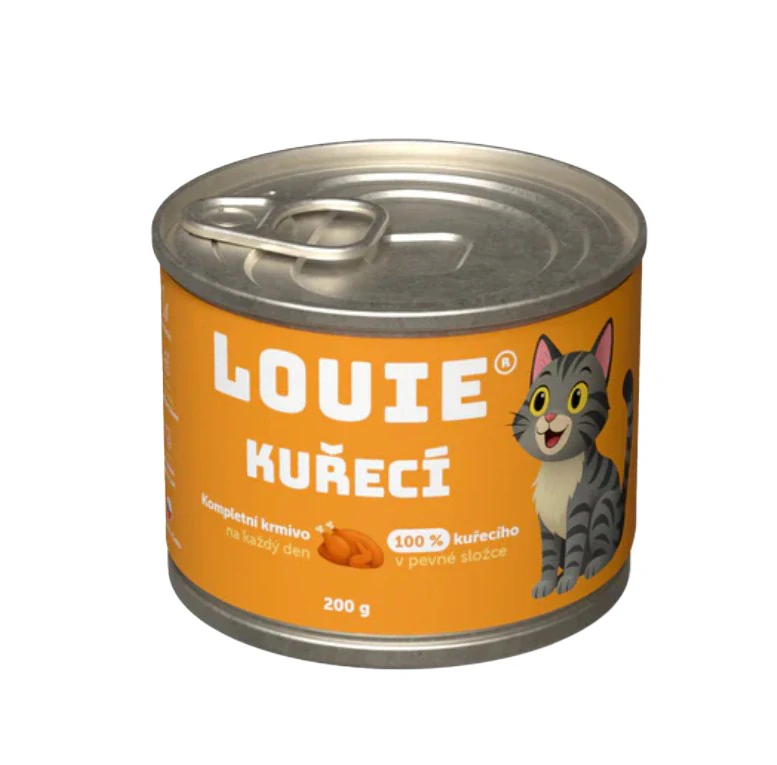 konzerva pro kočky kuřecí bez obilnin Louie