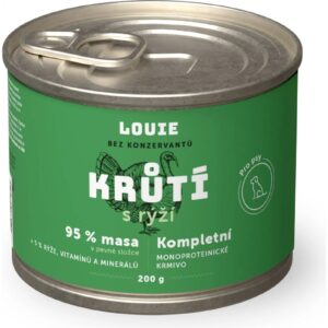 Louie konzerva krůtí s rýží pro psy