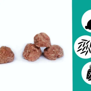 BARF hotovka králík s rýží a zeleninou mražená pro psy — dietní kompletní směs