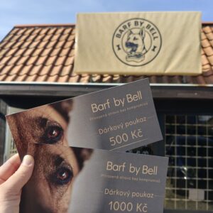 Dárkovy poukaz v hodnotách 500 nebo 1000Kč