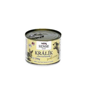 FALCO SENSE CAT konzerva králík a hovězí pro psy 200g