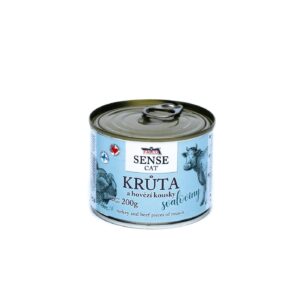 FALCO SENSE CAT konzerva krůta a hovězí pro psy 200g