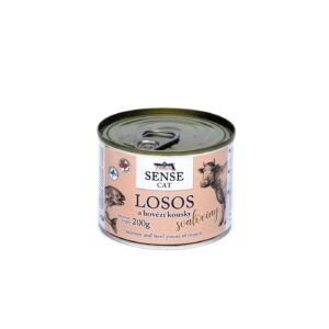 FALCO SENSE CAT konzerva losos a hovězí pro psy 200g