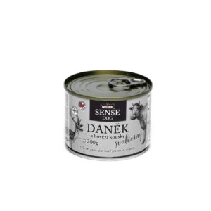 FALCO SENSE DOG konzerva daněk a hovězí pro psy 200g