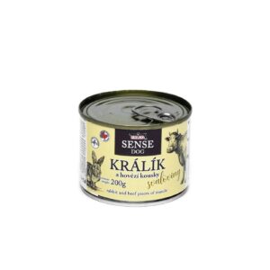 FALCO SENSE DOG konzerva králík a hovězí pro psy 200g