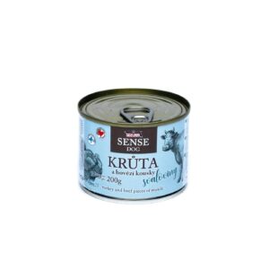 FALCO SENSE DOG konzerva krůta a hovězí pro psy 200g