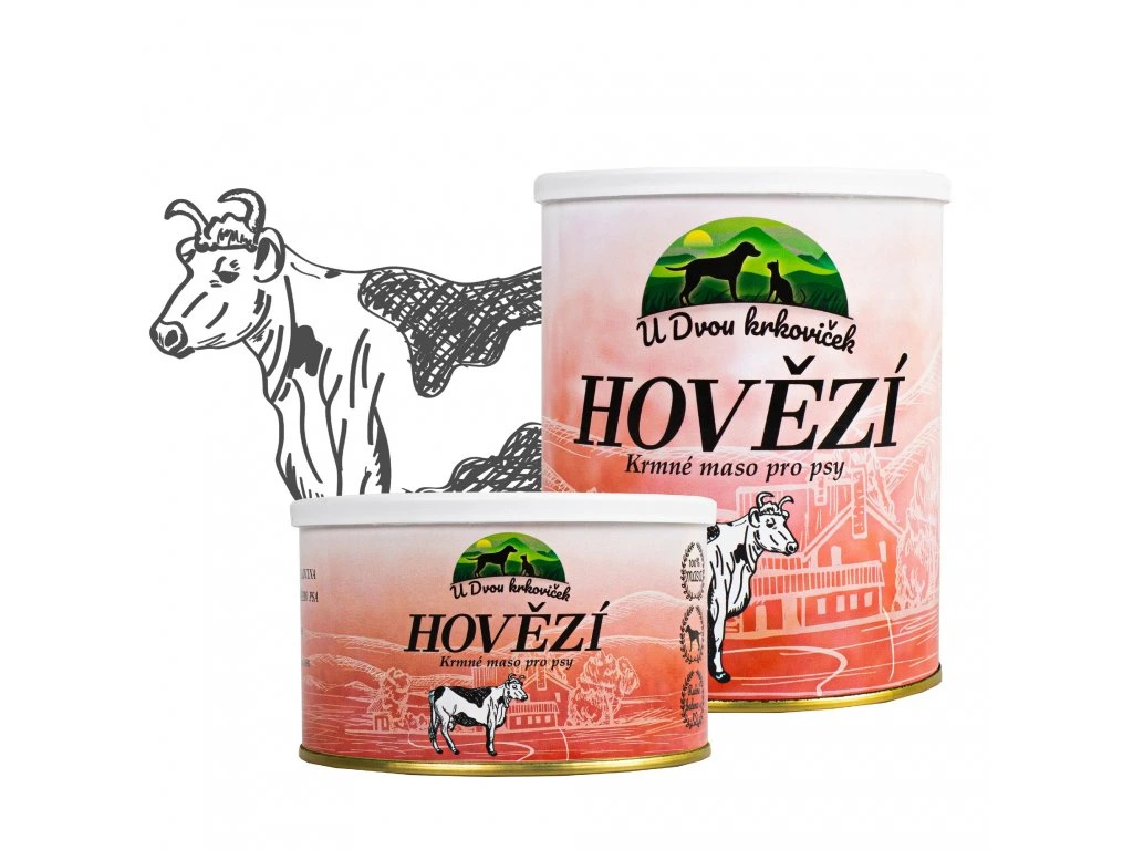 hovězí konzerva BARF alternativa pro alergické psy