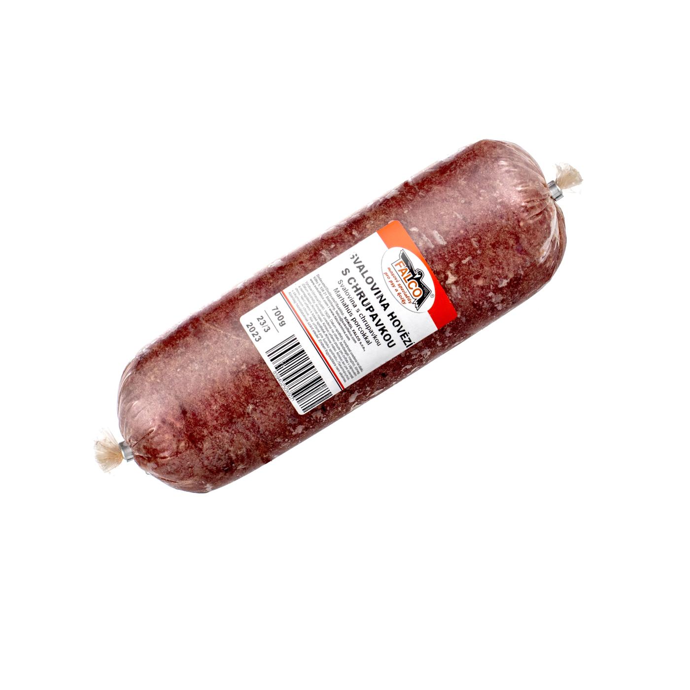 hovězí svalovina s chrupavkou pro psy mražené BARF kolagen klouby